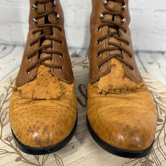 Ariat Advanced Torque Women's Boots Size 6.5 Brown Leather Cowboy Western Boots - Picture 4 of 16